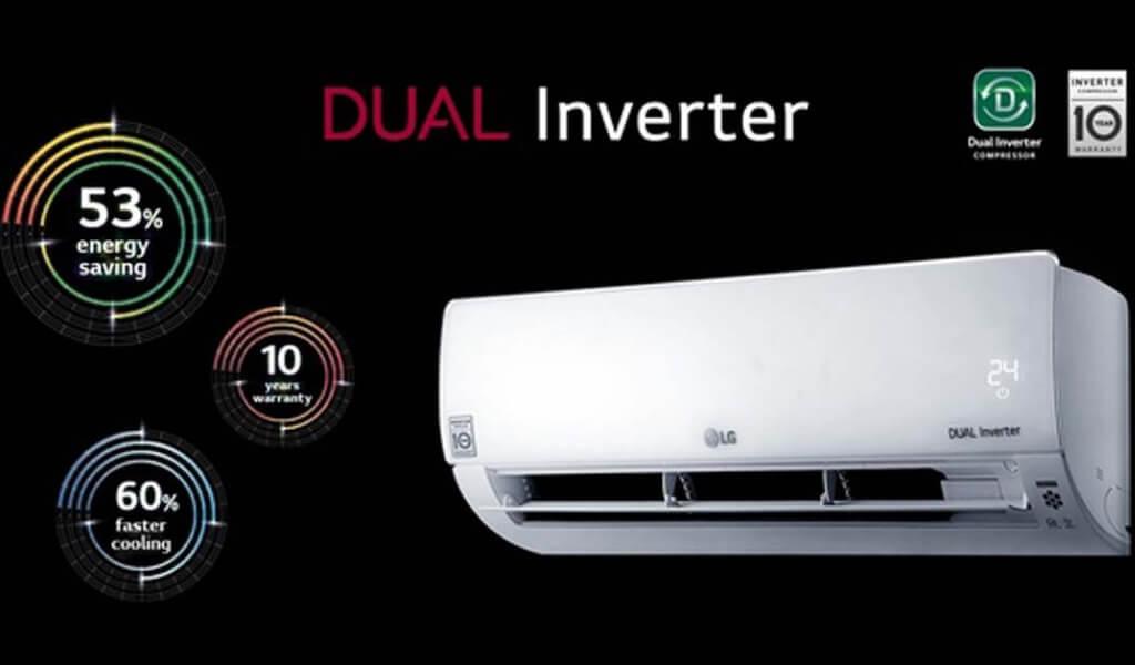 Tiết kiệm điện năng hiệu quả với tính năng DUAL Inverter Tiết kiệm điện năng hiệu quả với tính năng DUAL Inverter