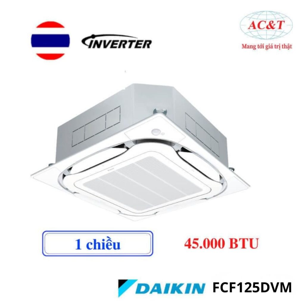 Điều hòa âm trần Daikin FCF125DVM/RZF125DVM 45.000BTU 1 chiều 1 pha inverter