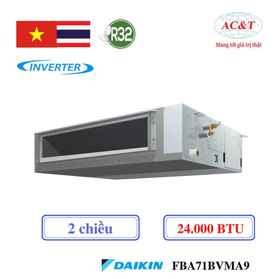 Điều hòa nối ống gió FBA71BVMA9/RZA71DV1 24.000BTU 2 chiều 1 pha