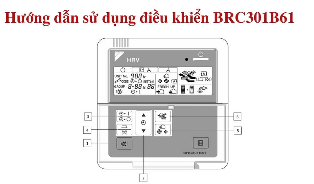 Hướng dẫn sử dụng điều khiển BRC301B61