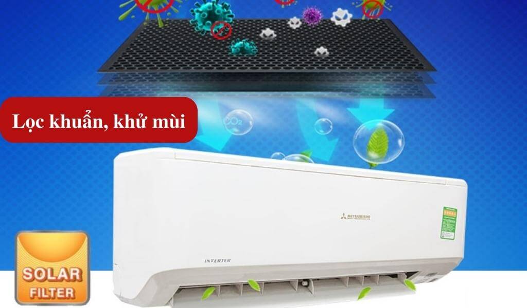 Chức năng lọc khử khuẩn, khử mùi
