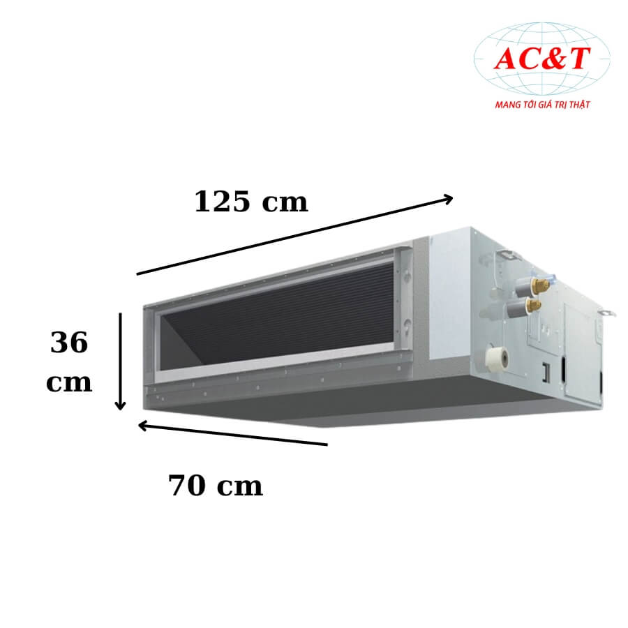 Điều hòa nối ống gió LG ZBNQ48LM3A0/ZUAD3 48.000BTU inverter 3 pha