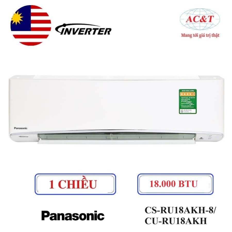 Điều hòa Panasonic Inverter CS-RU18AKH-8/CU-RU18AKH (CS/CU RU18AKH-8) 1 chiều