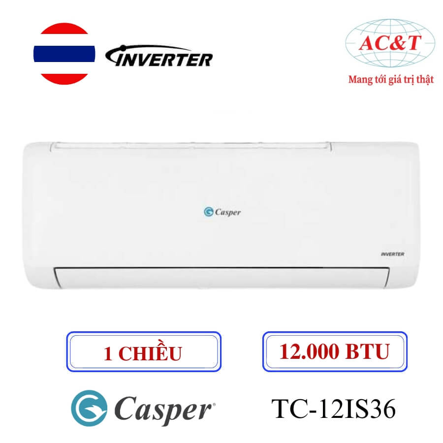 Điều hòa Casper TC-12IS36 12.000 BTU Inverter 1 chiều