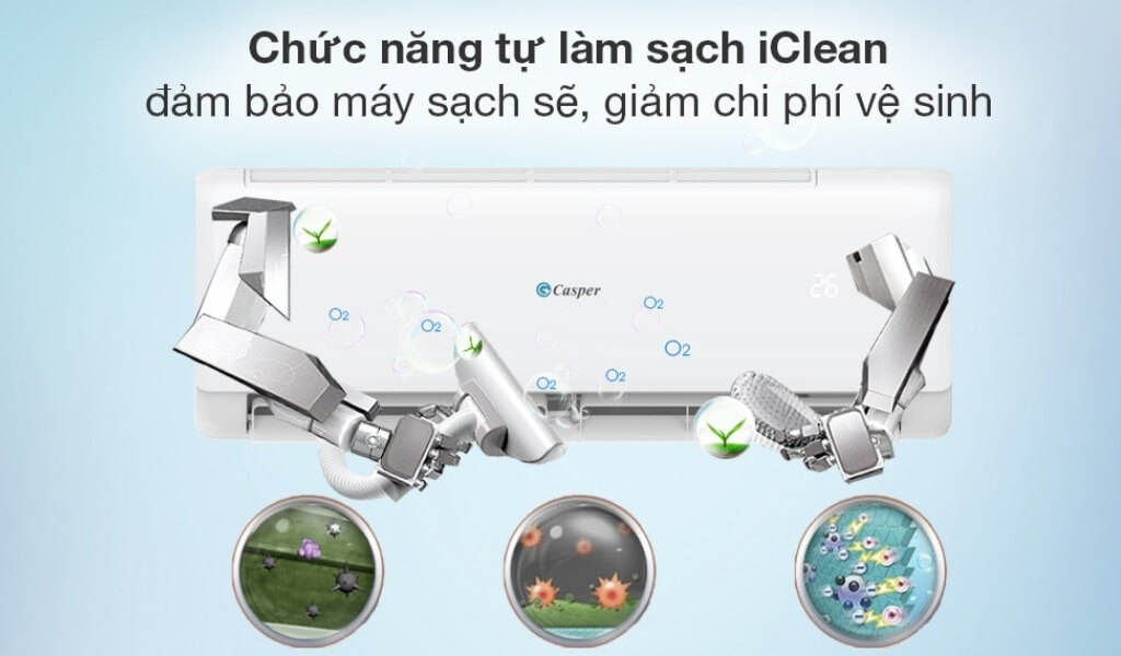 Tự làm sạch iClean - Không gian sạch sẽ, sống khỏe mạnh