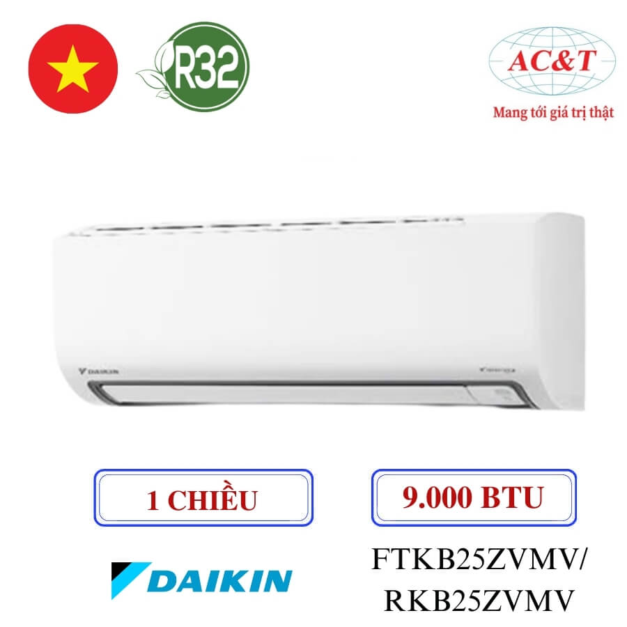 Điều Hòa Daikin FTKB25ZVMV/RKB25ZVMV 9.000 BTU Inverter 1 Chiều