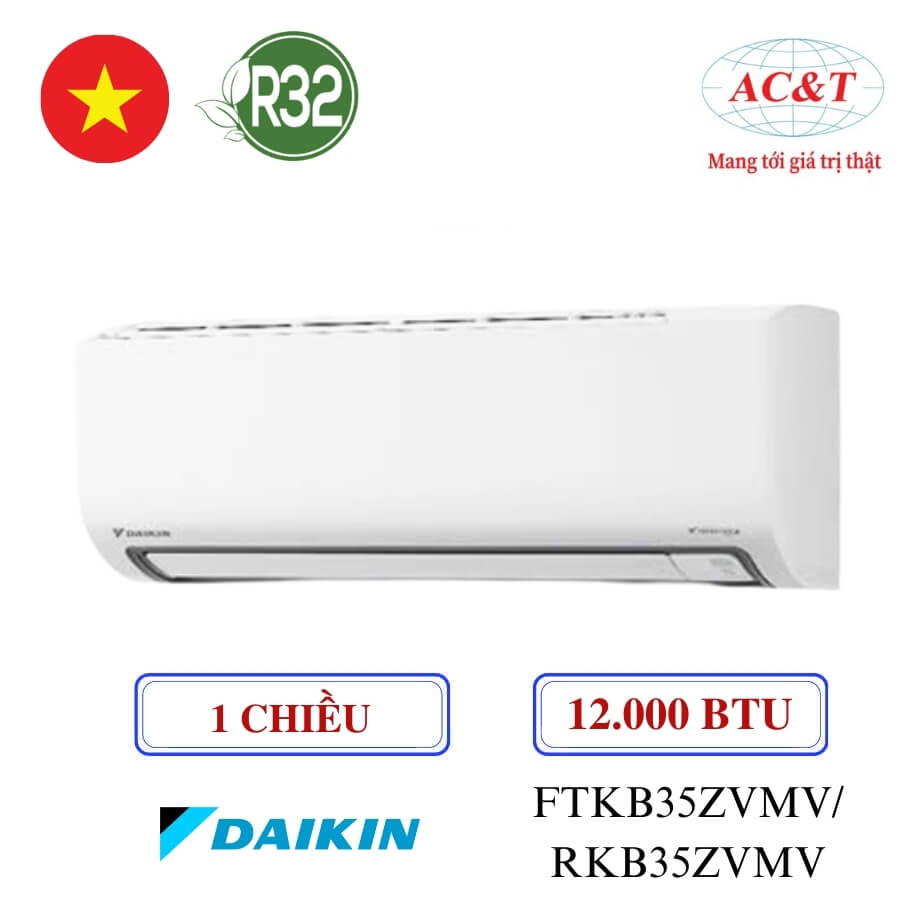 Máy Điều Hòa Không khí Daikin 12.000BTU 1 chiều Inverter FTKB35ZVMV/RKB35ZVMV