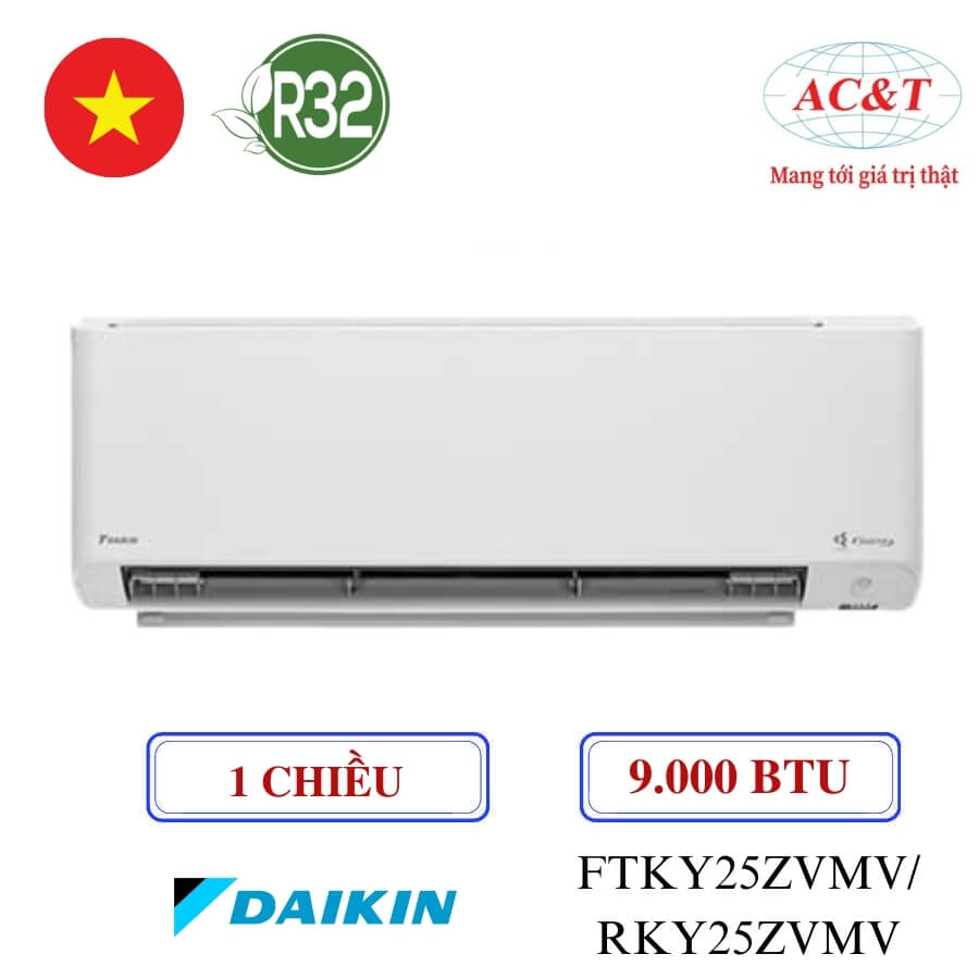Máy ĐHKK Daikin treo tường 9.000 BTU 1 chiều Inverter FTKY25ZVMV/RKY25ZVMV