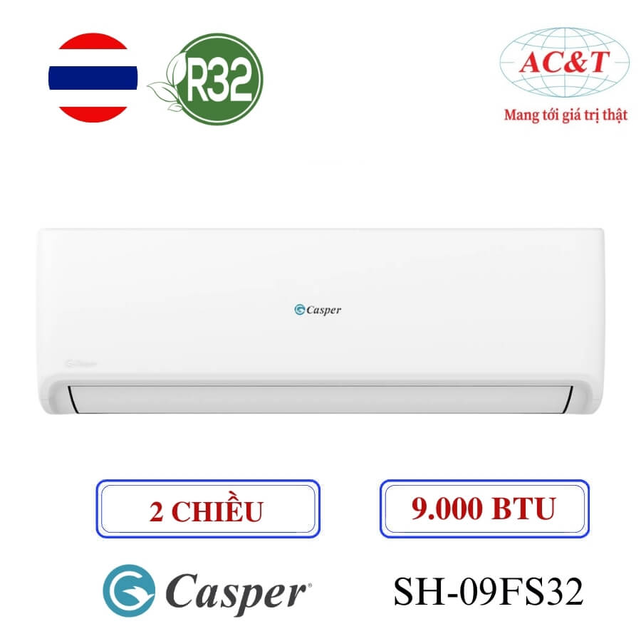 Điều hòa Casper SH-09FS32 9.000 BTU 2 chiều model mới