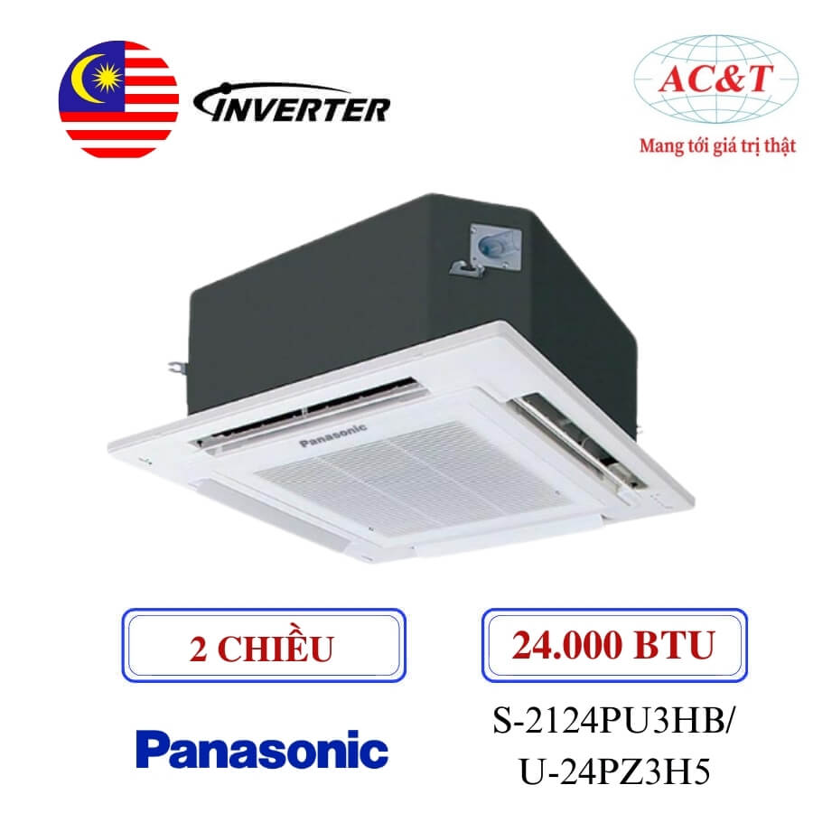 Điều hòa âm trần cassette Panasonic S-2124PU3HB/U-24PZ3H5 24.000 BTU 2 chiều Inverter