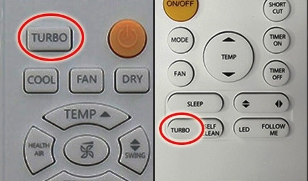 Nút Turbo Trên Remote Máy Lạnh