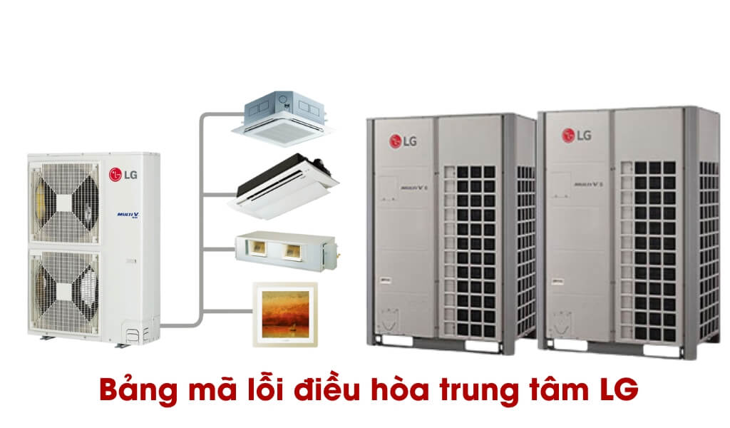 Bảng mã lỗi điều hòa trung tâm LG