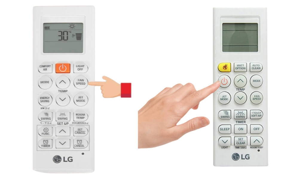 Cách sử dụng điều khiển điều hòa LG đời cũ
