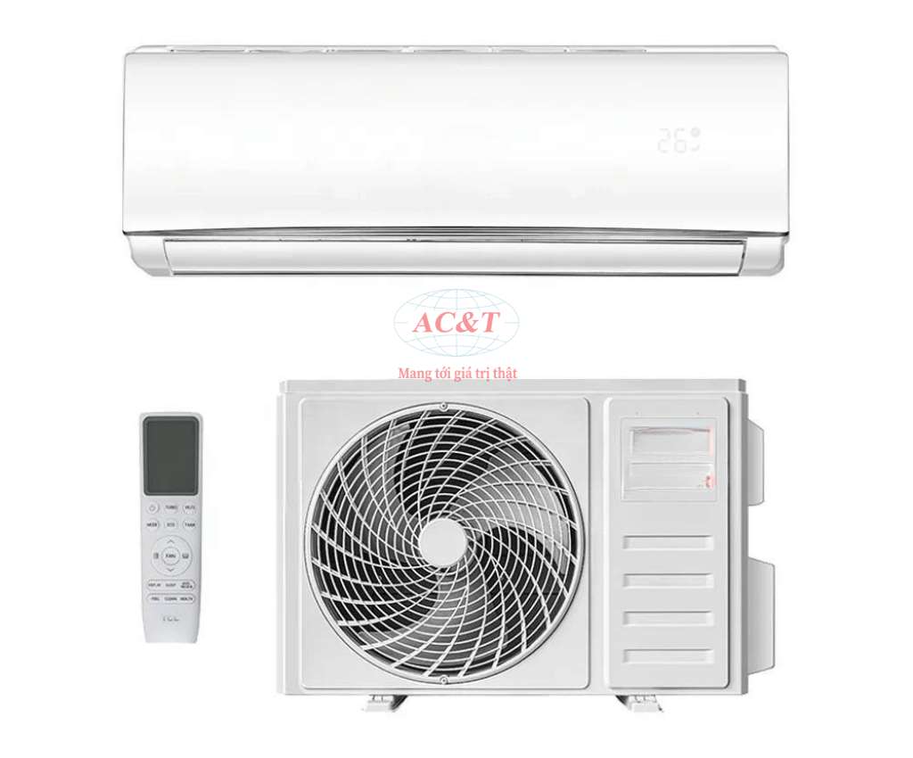 Bộ điều hòa treo tường gồm dàn nóng, dàn lạnh kèm điều khiển