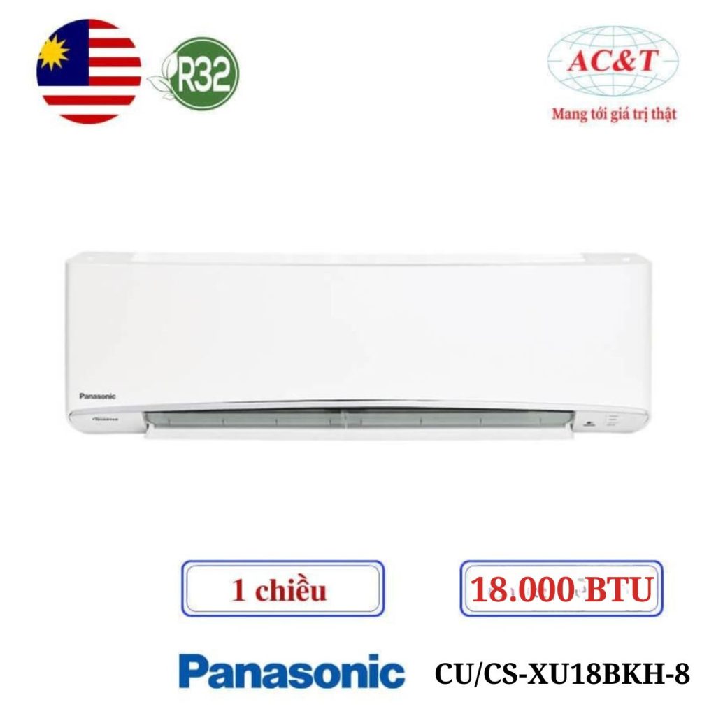 Điều hòa Panasonic 1 chiều CU/CS-XU18BKH-8 18.000 BTU cao cấp