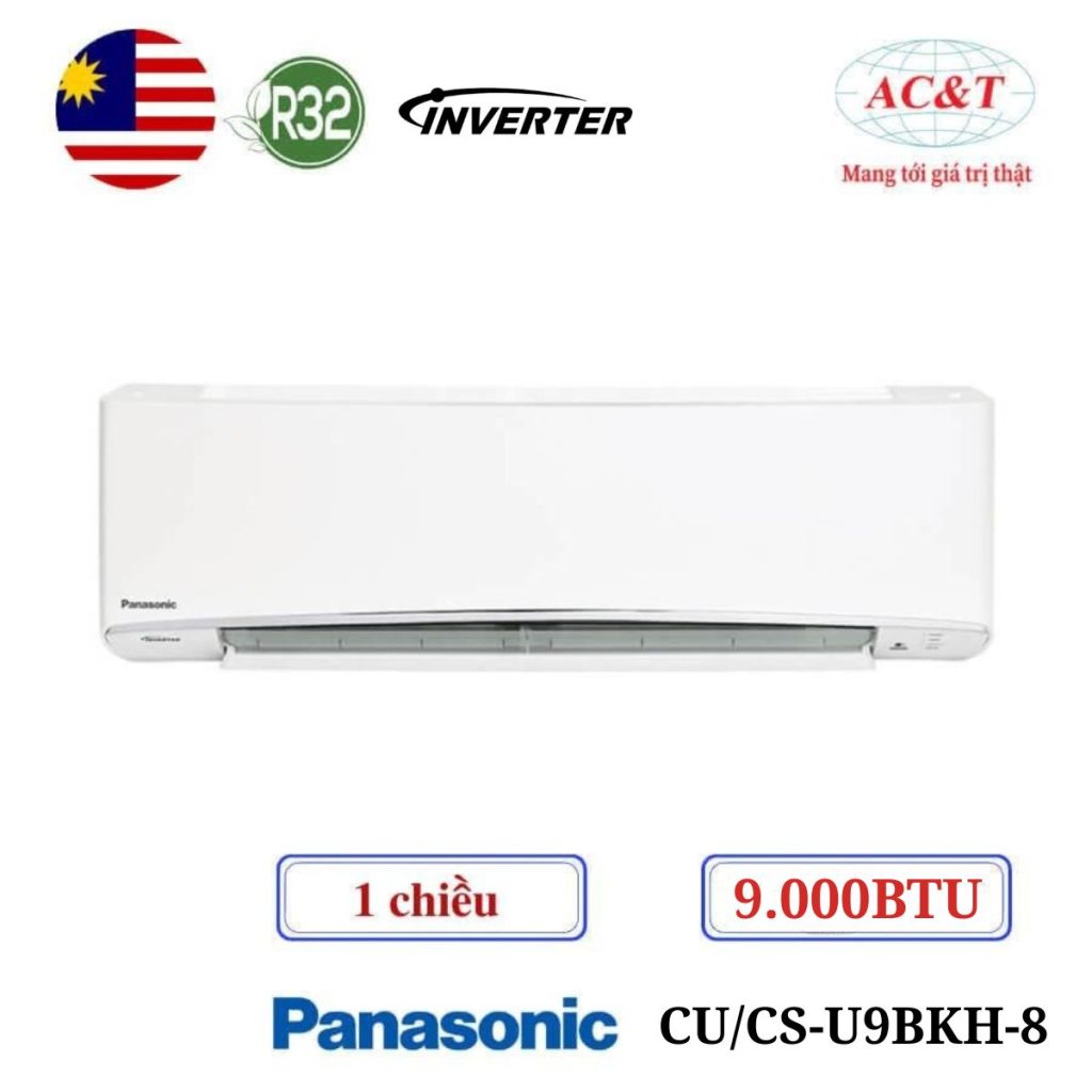 Điều hòa Panasonic 1 chiều Inverter CU/CS-U9BKH-8 9000 BTU