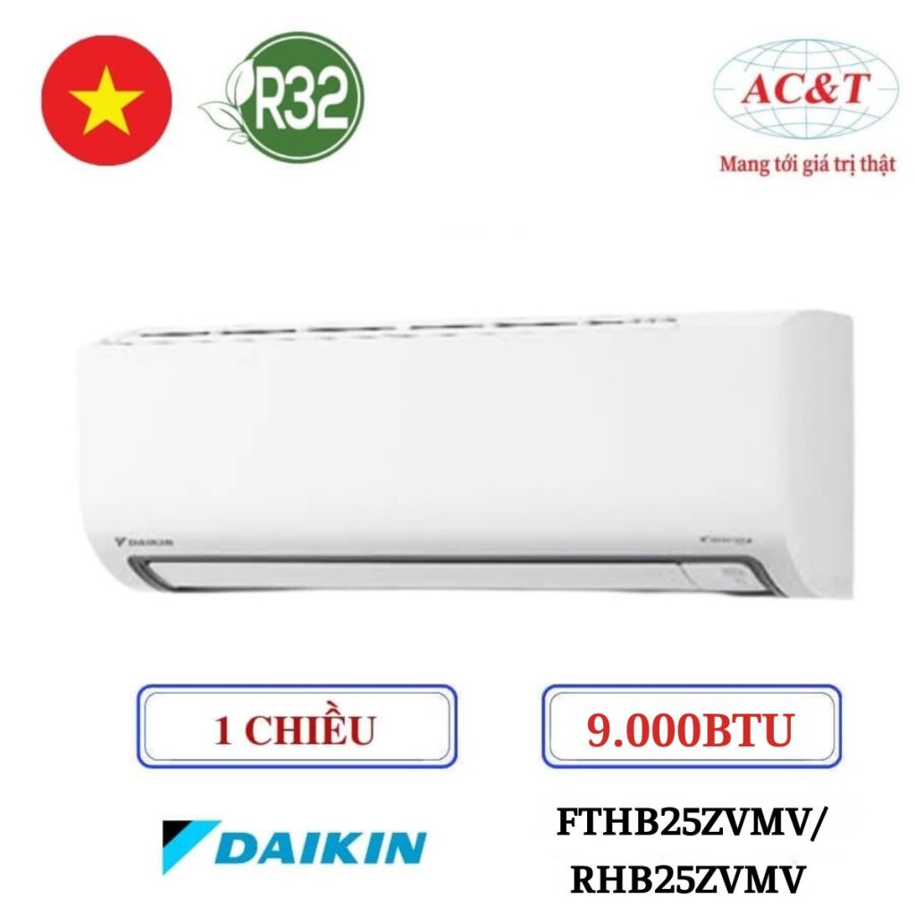 Máy Điều Hòa Không khí Daikin 9000BTU 1 chiều Inverter FTHB25ZVMV/RHB25ZVMV
