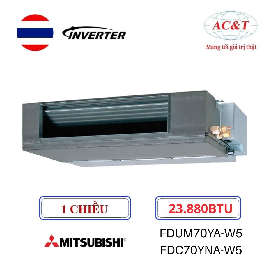 Điều hòa nối ống gió Mitsubishi Heavy FDUM70YA-W5/FDC70YNA-W5 23.880BTU