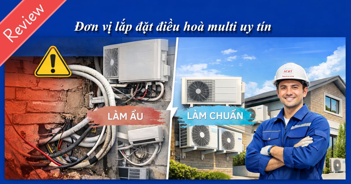 Review đơn vị lắp đặt điều hoà multi uy tín – Tránh “tiền mất tật mang”