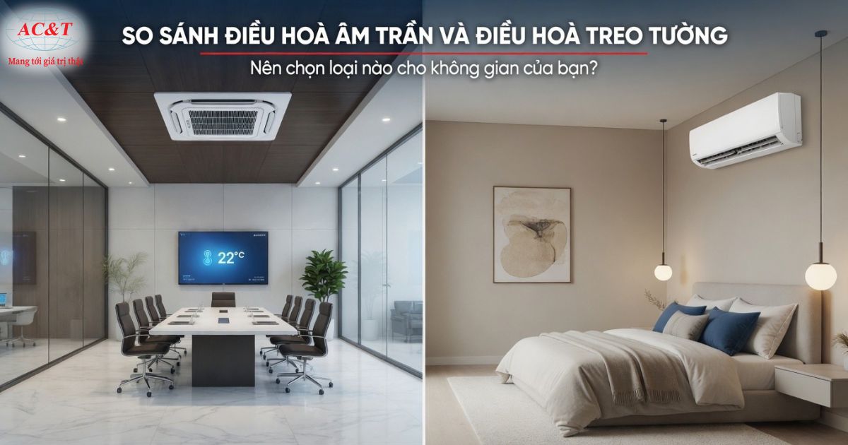 So sánh điều hòa âm trần