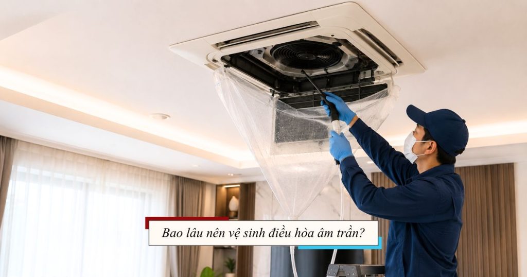 Bao lâu nên vệ sinh điều hoà âm trần