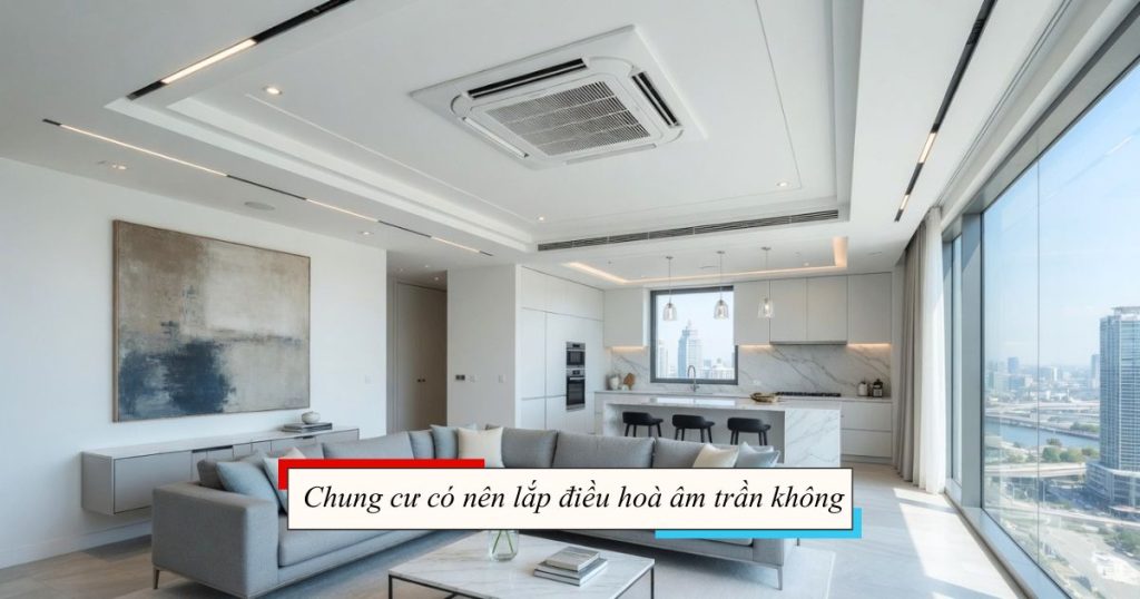 Chung cư có nên lắp điều hoà âm trần không