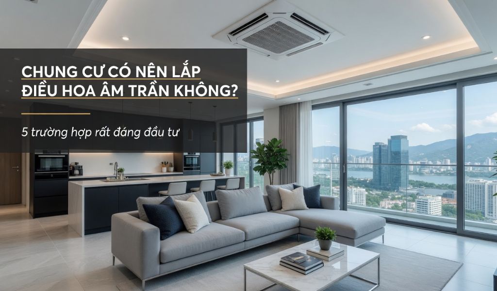 Chung cư nên lắp điều hòa âm trần phù hợp