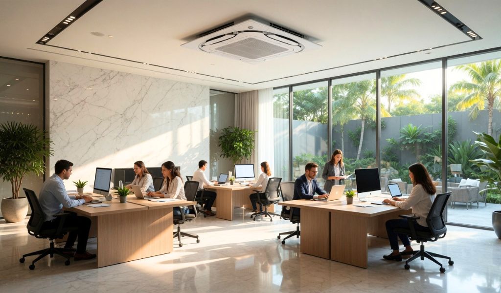 Công suất lớn phù hợp với văn phòng rộng, nơi làm việc đông người