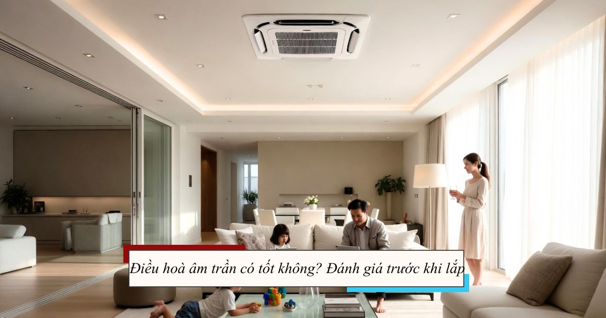 Điều hoà âm trần có tốt không