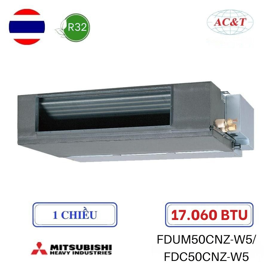 Điều Hòa Nối Ống Gió Mitsubishi FDUM50CNZ-W5/FDC50CNZ-W5 1 Chiều 17.060BTU