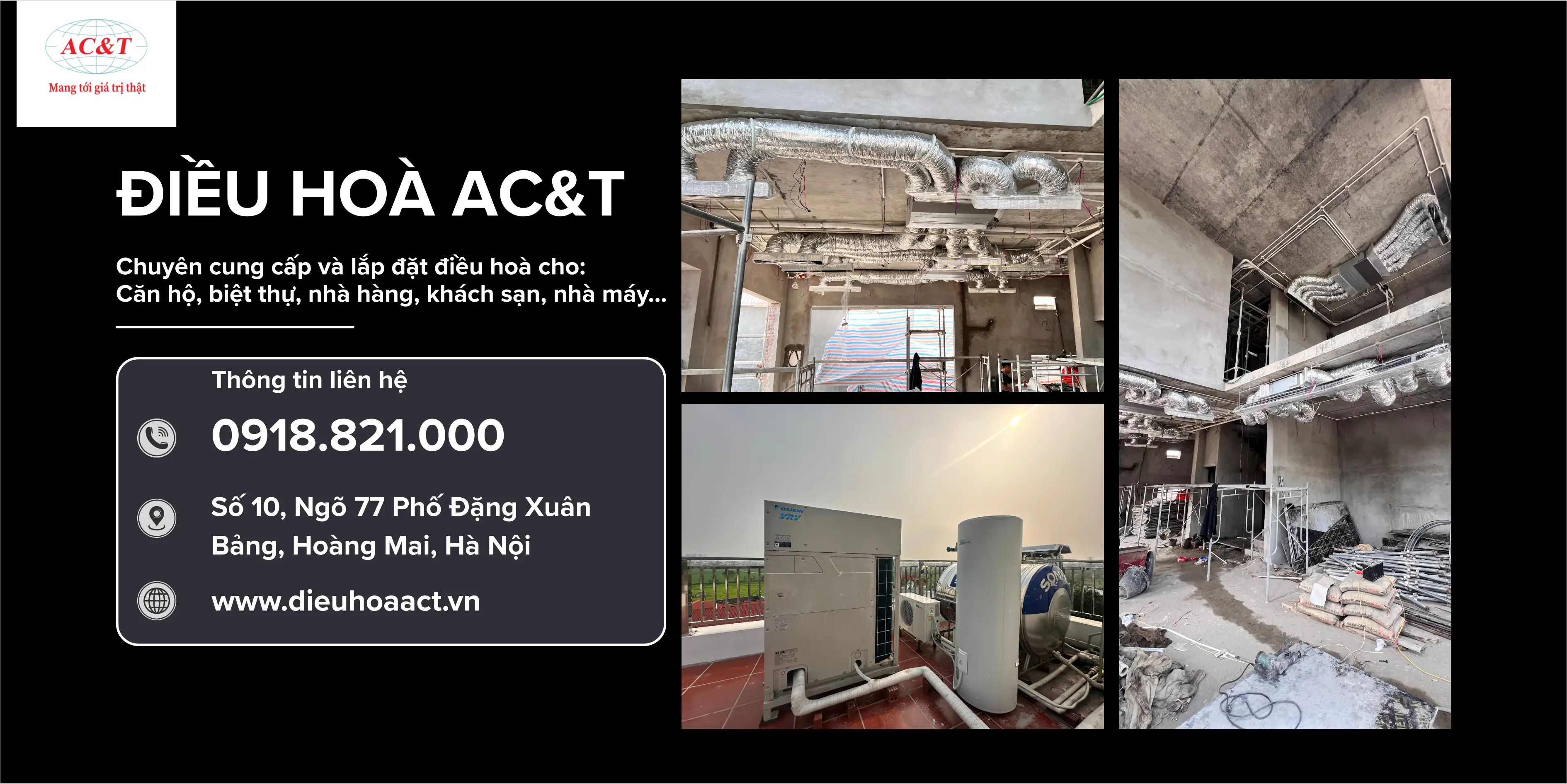 Lắp đặt điều hoà trung tâm 2026