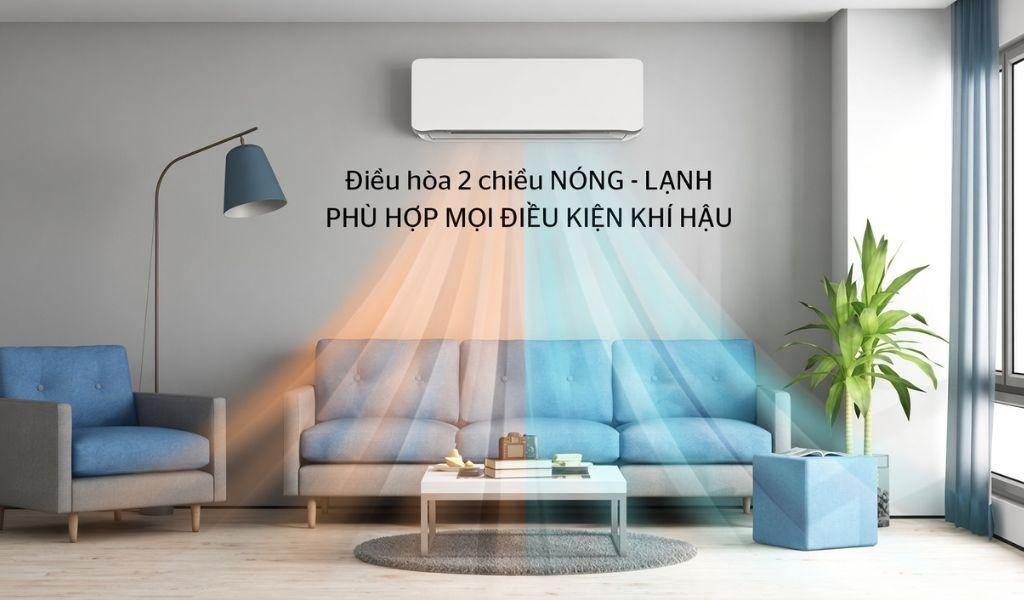 Điều hòa 2 chiều (sưởi ấm - làm lạnh)