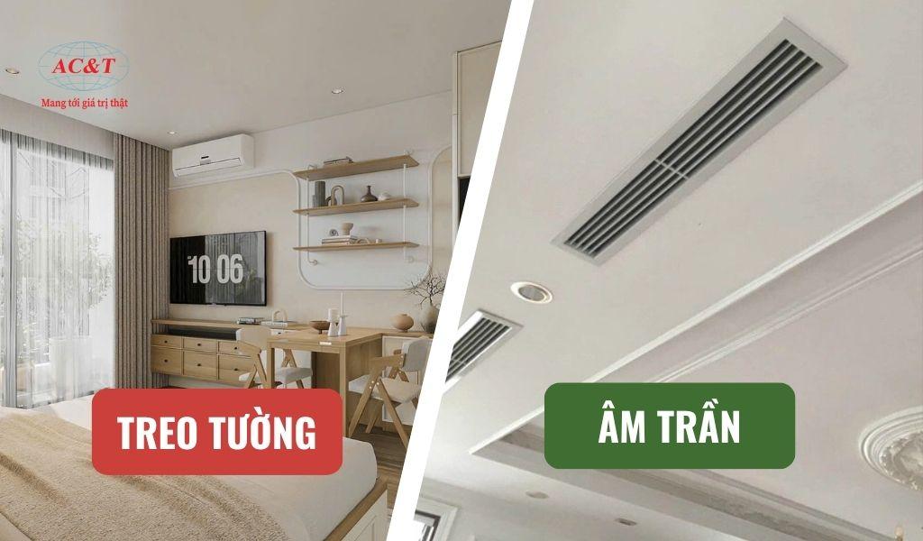 Treo tường và multi âm trần