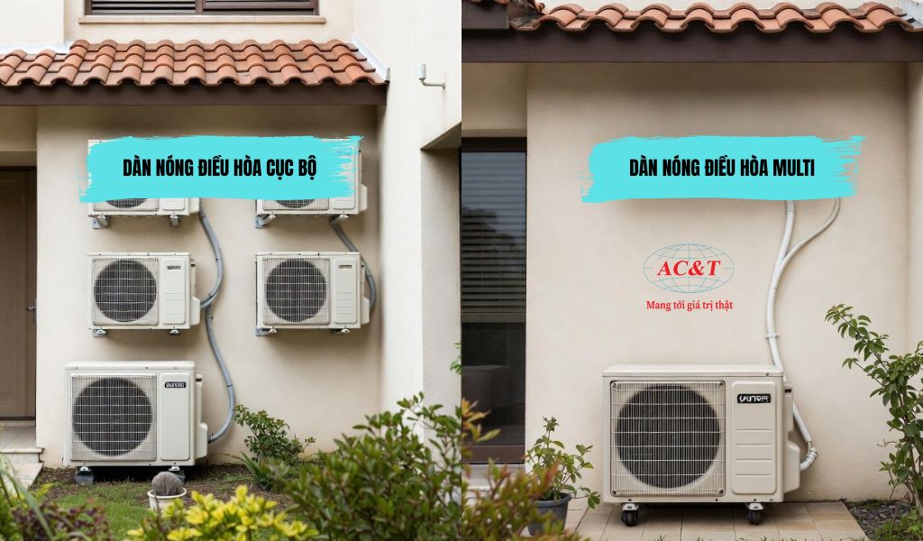 Dàn nóng cục bộ với dàn nóng Multi