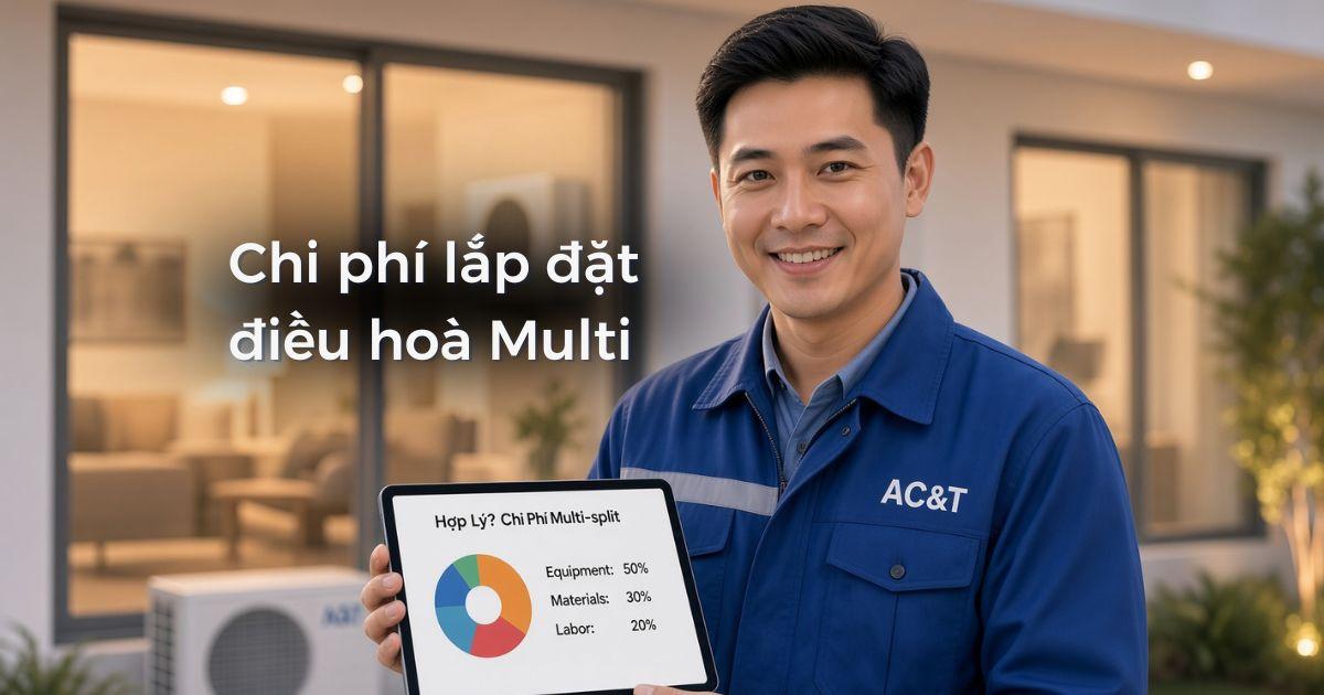 Chi phí lắp đặt điều hoà Multi