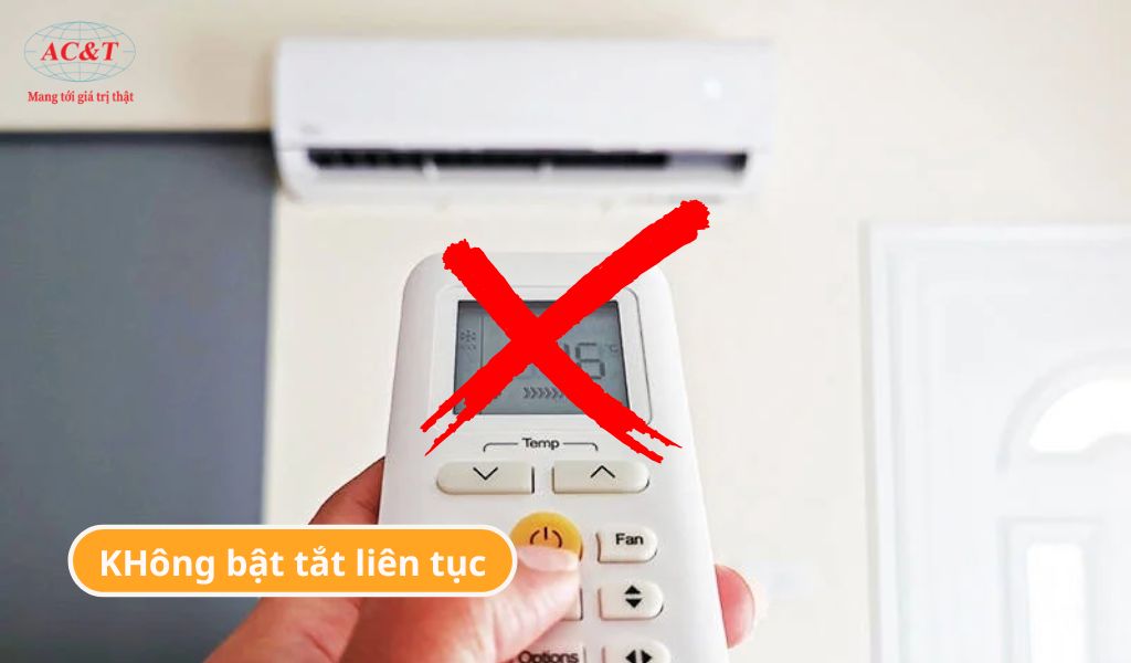 Không nên bật tắt điều hòa multi liên tục
