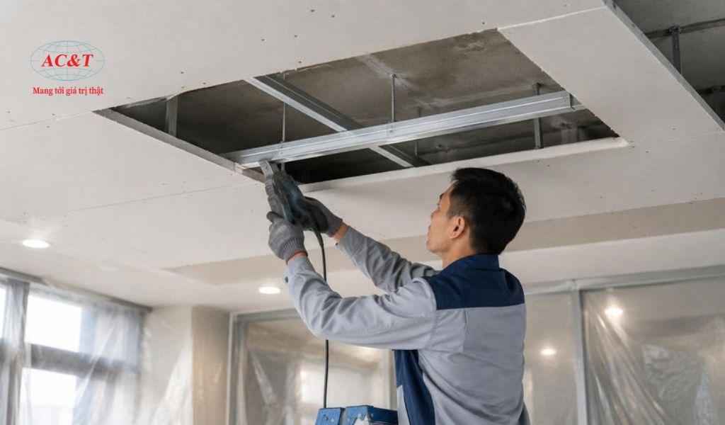 Khoảng cách trần thách cao đúng tiêu chuẩn