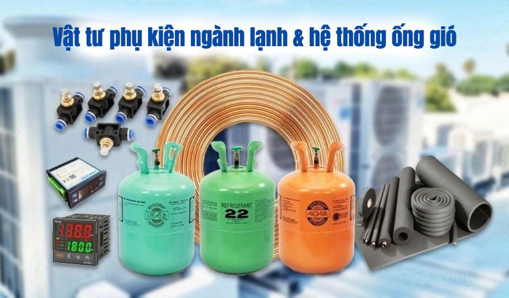 Các vật tư phụ kiện ngành điện lạnh