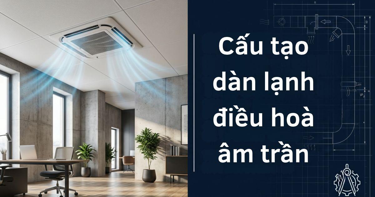 Cấu Tạo Dàn Lạnh Điều Hòa Âm Trần: Chi Tiết 8 Bộ Phận