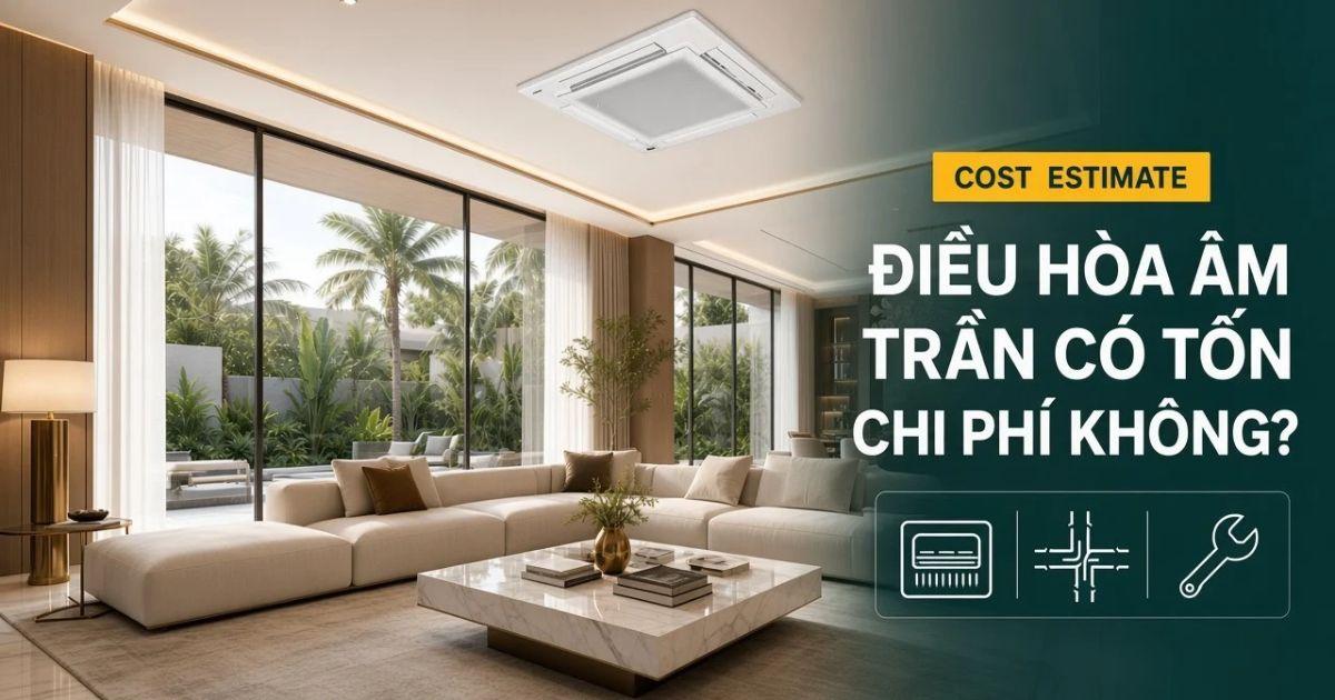 Điều Hòa Âm Trần Có Tốn Chi Phí Không? Dự Toán Chi Tiết